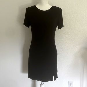 BP Black Dress With Small Slit On Left Side. Size:M